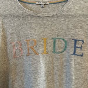 Bride PJ shirt and robe Set